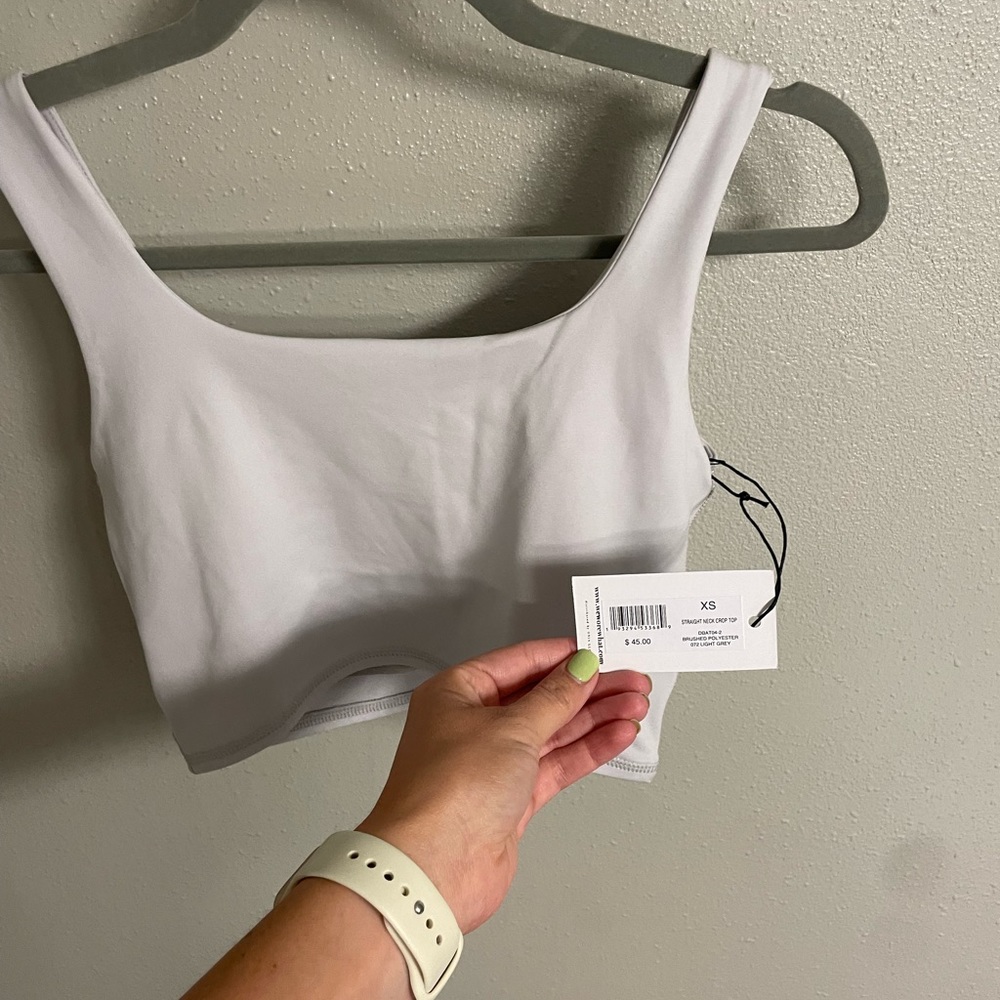 We wore what straight neck crop top - Picture 2 of 5